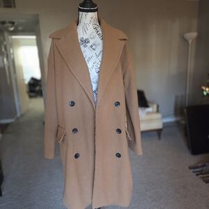Women's Double-Breasted Tan Trench Coat